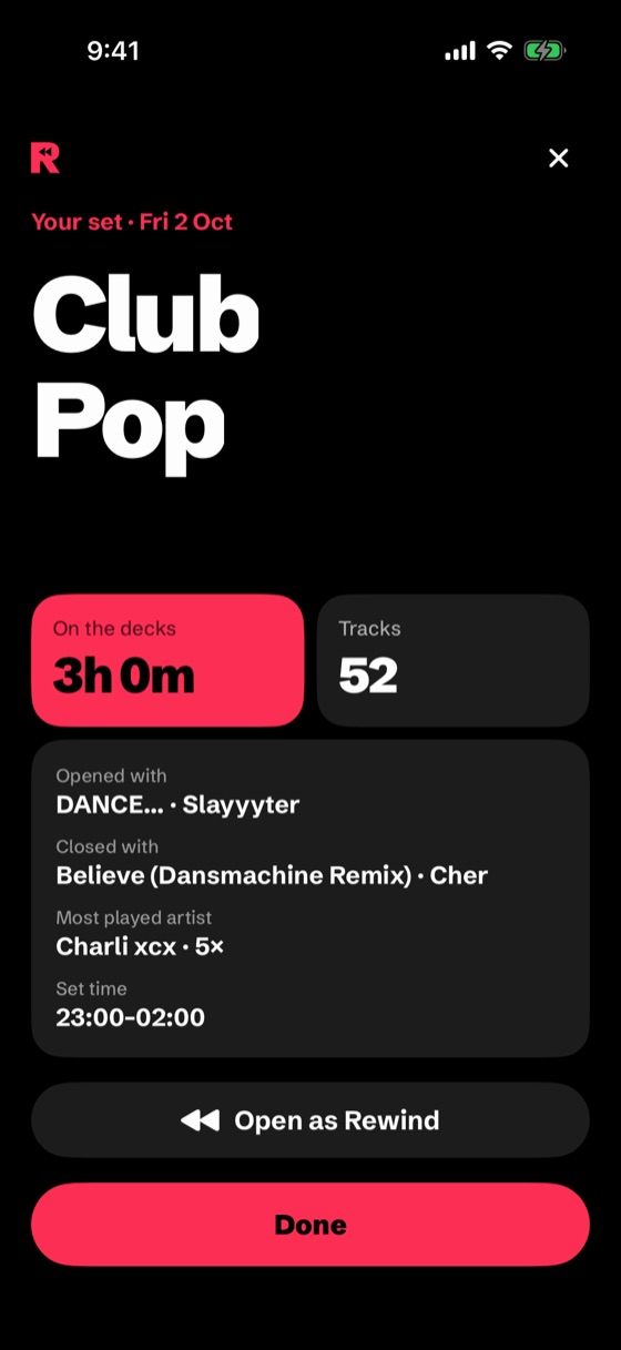 The recap of a set at Club Pop